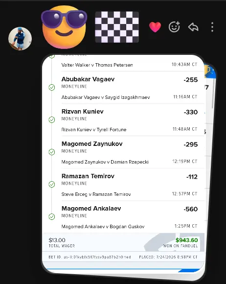 Winning slip