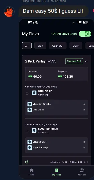 Winning slip